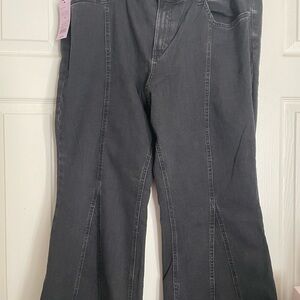 Women's plus size flare black Jeans NWT